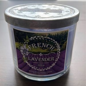 Bath And Body Works 3 Wick Candle French Lavender
